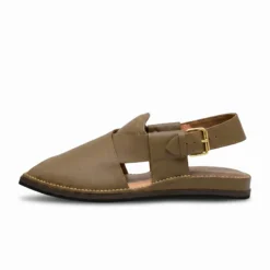Alternative view of Peshawari Chappal KZPC0010-KHAKI BROWN