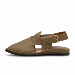 Alternative view of Peshawari Chappal KZPC0010-OLIVE GREEN