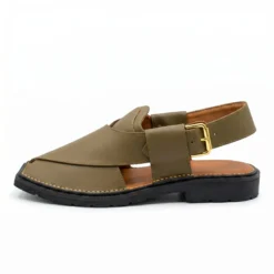 Peshawari Chappal KZPC0010-KHAKI BROWN