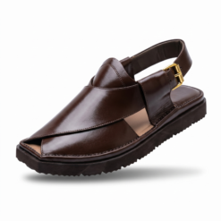 Alternative view of Peshawari Chappal KZPC0011-DARK BROWN