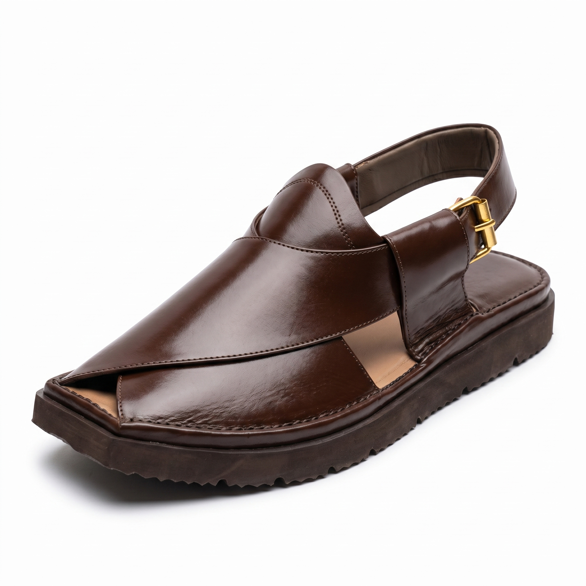 Peshawari Chappal KZPC0011-BROWN - Image 8