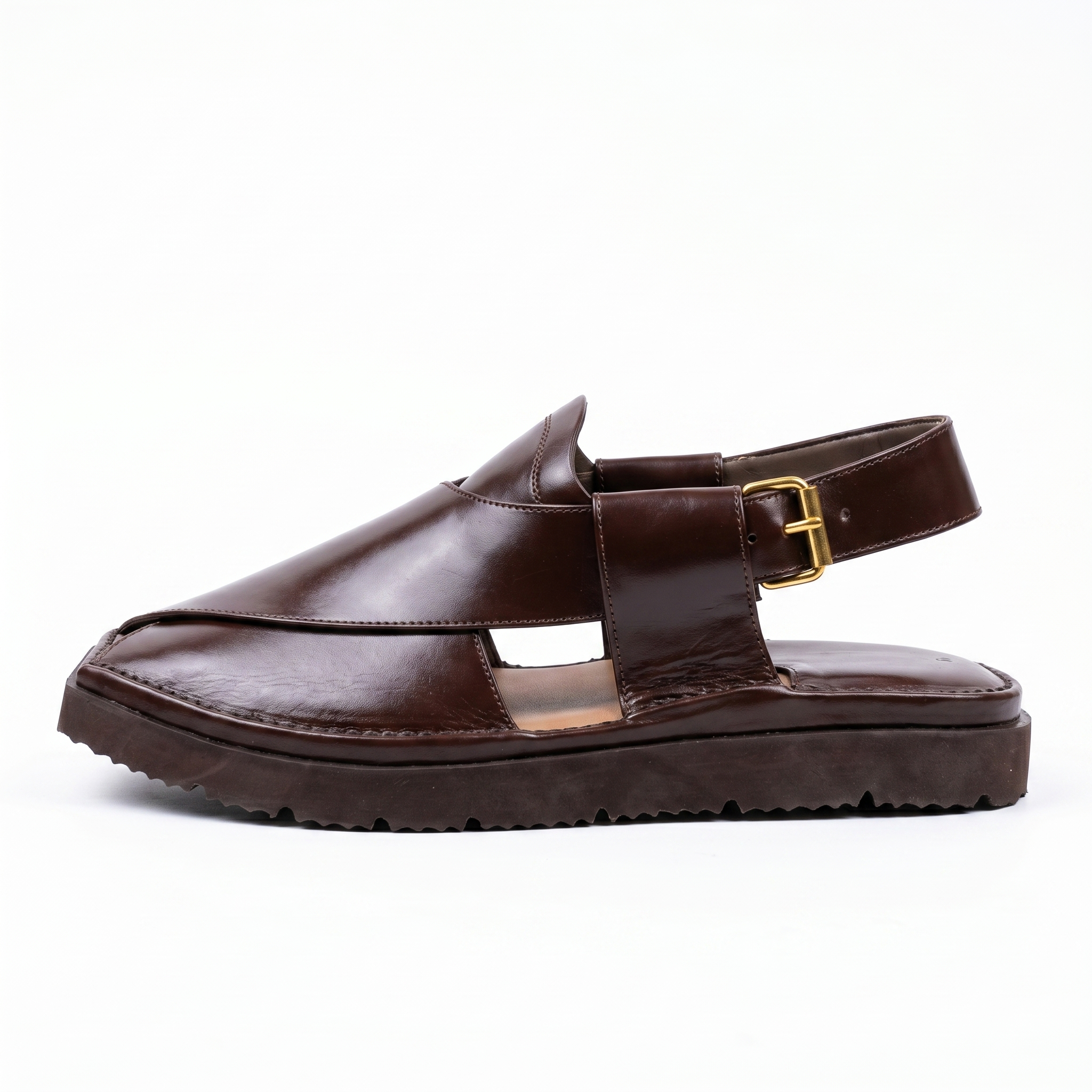 Peshawari Chappal KZPC0011-BROWN - Image 5