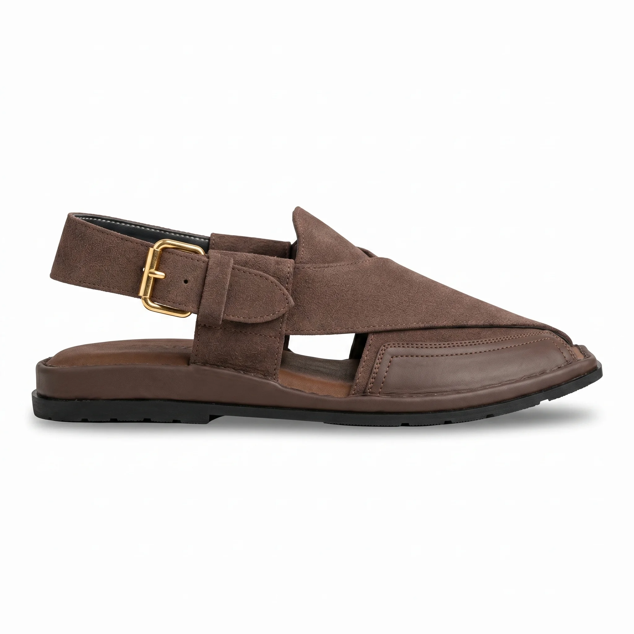 Peshawari Chappal KZPC0013-SUEDE BROWN - Image 6