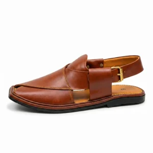 Alternative view of Peshawari Chappal KZPC0014-MUSTARD