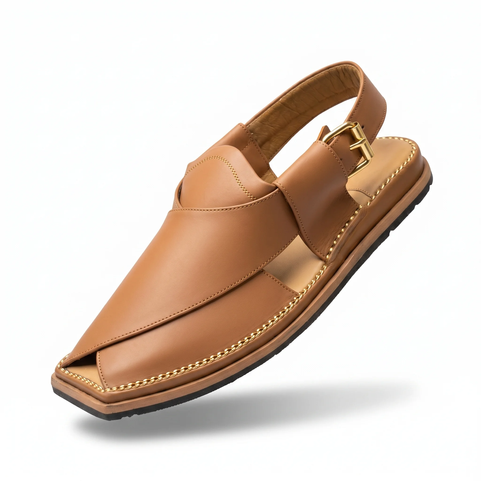 Peshawari Chappal KZPC0016-CAMEL - Image 4