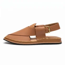 Alternative view of Peshawari Chappal KZPC0016-CAMEL