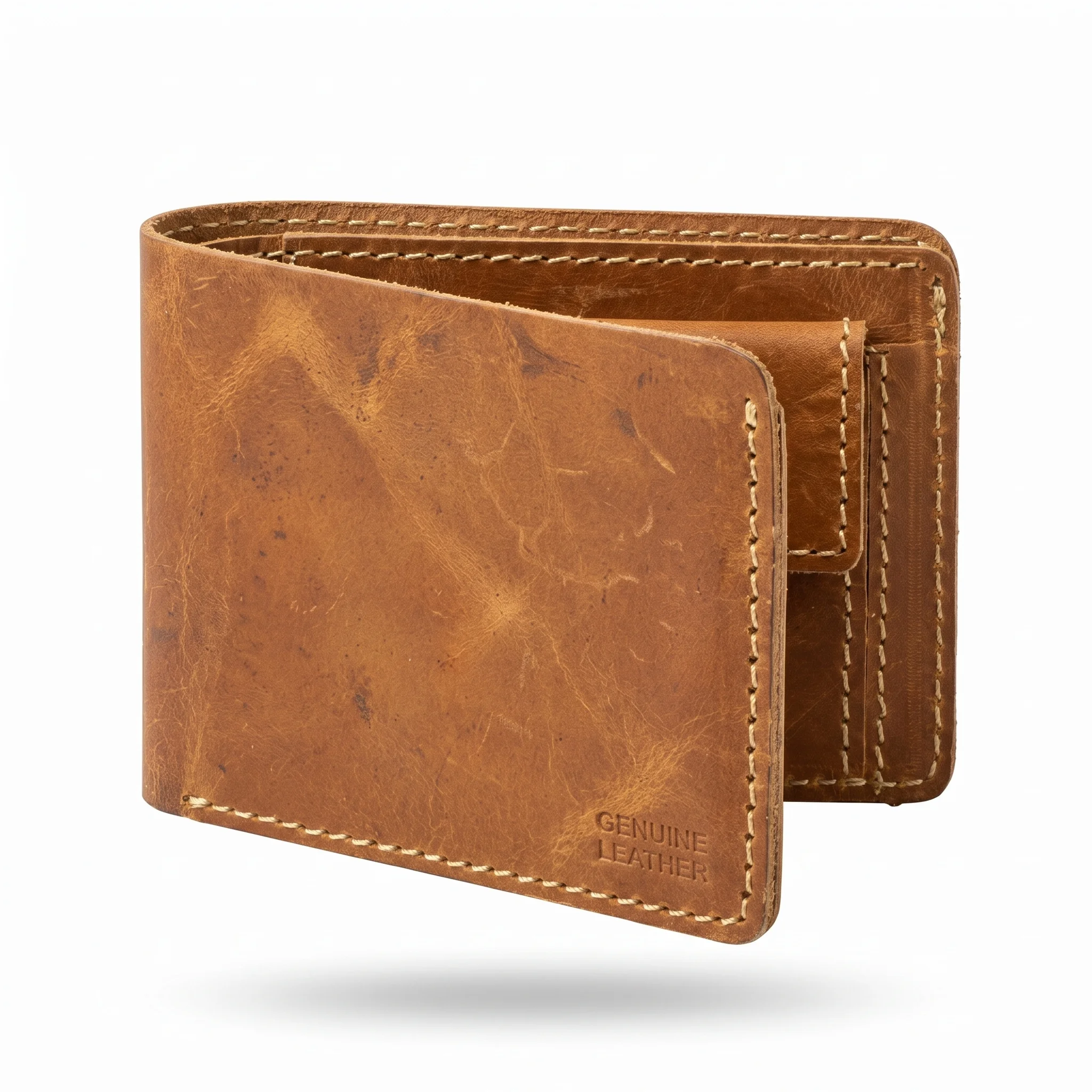 Leather Wallet KZW0001-HM MUSTARD - Image 3