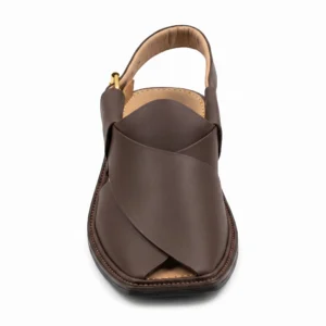 Alternative view of Peshawari Chappal KZPC0004-BROWN