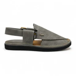 Alternative view of Peshawari Chappal KZPC0001-GREY