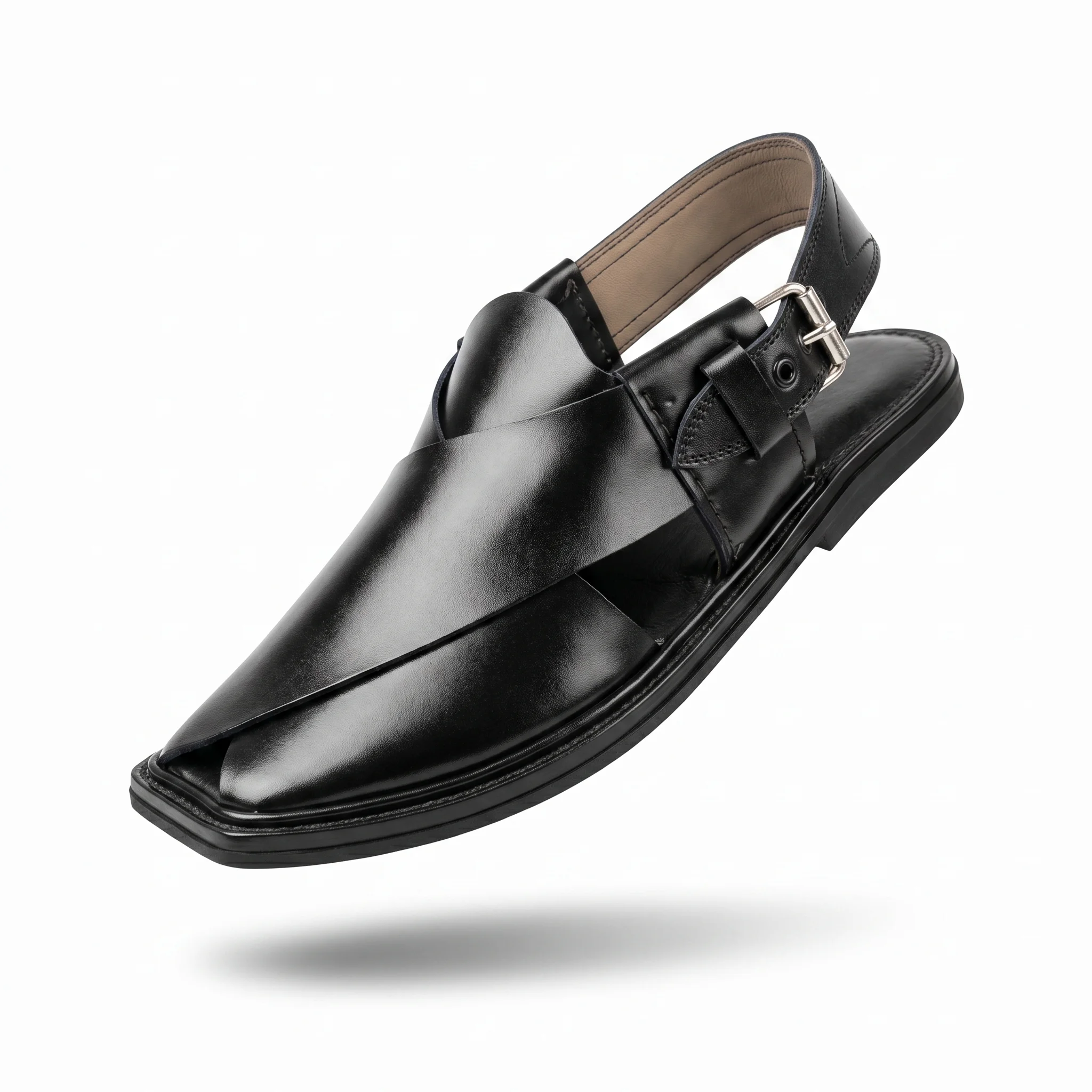 Peshawari Chappal KZPC0003-BLACK - Image 3