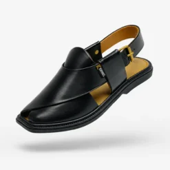 Peshawari Chappal KZPC0003-BLACK