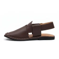 Alternative view of Peshawari Chappal KZPC0004-BROWN