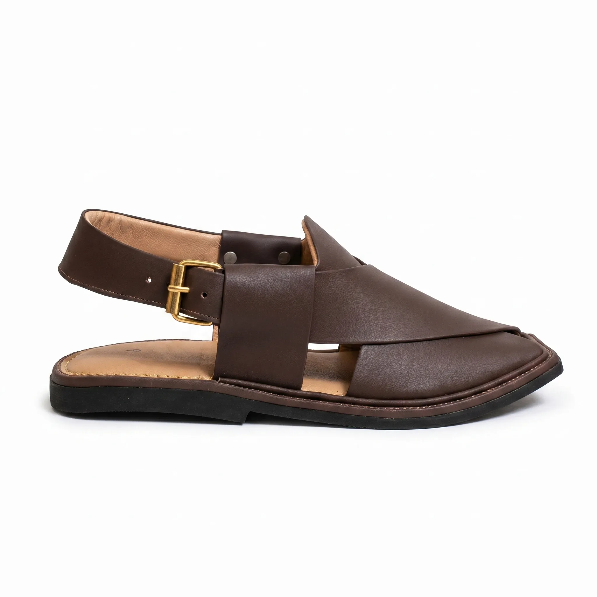 Peshawari Chappal KZPC0004-BROWN - Image 3