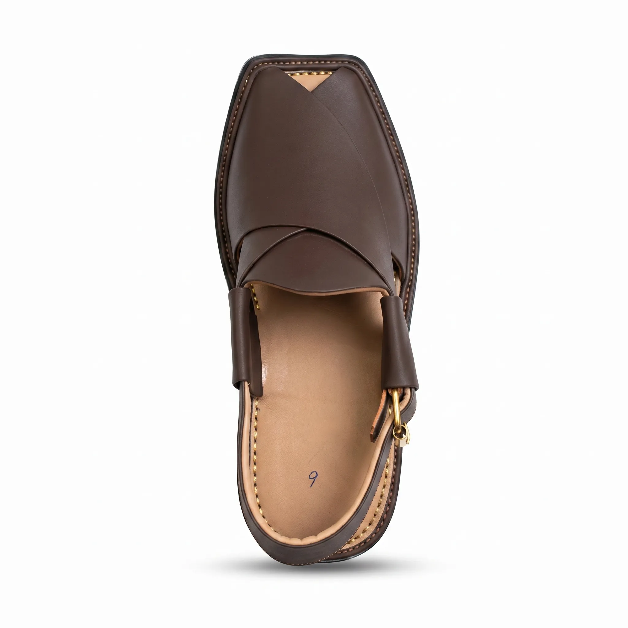 Peshawari Chappal KZPC0004-BROWN - Image 4