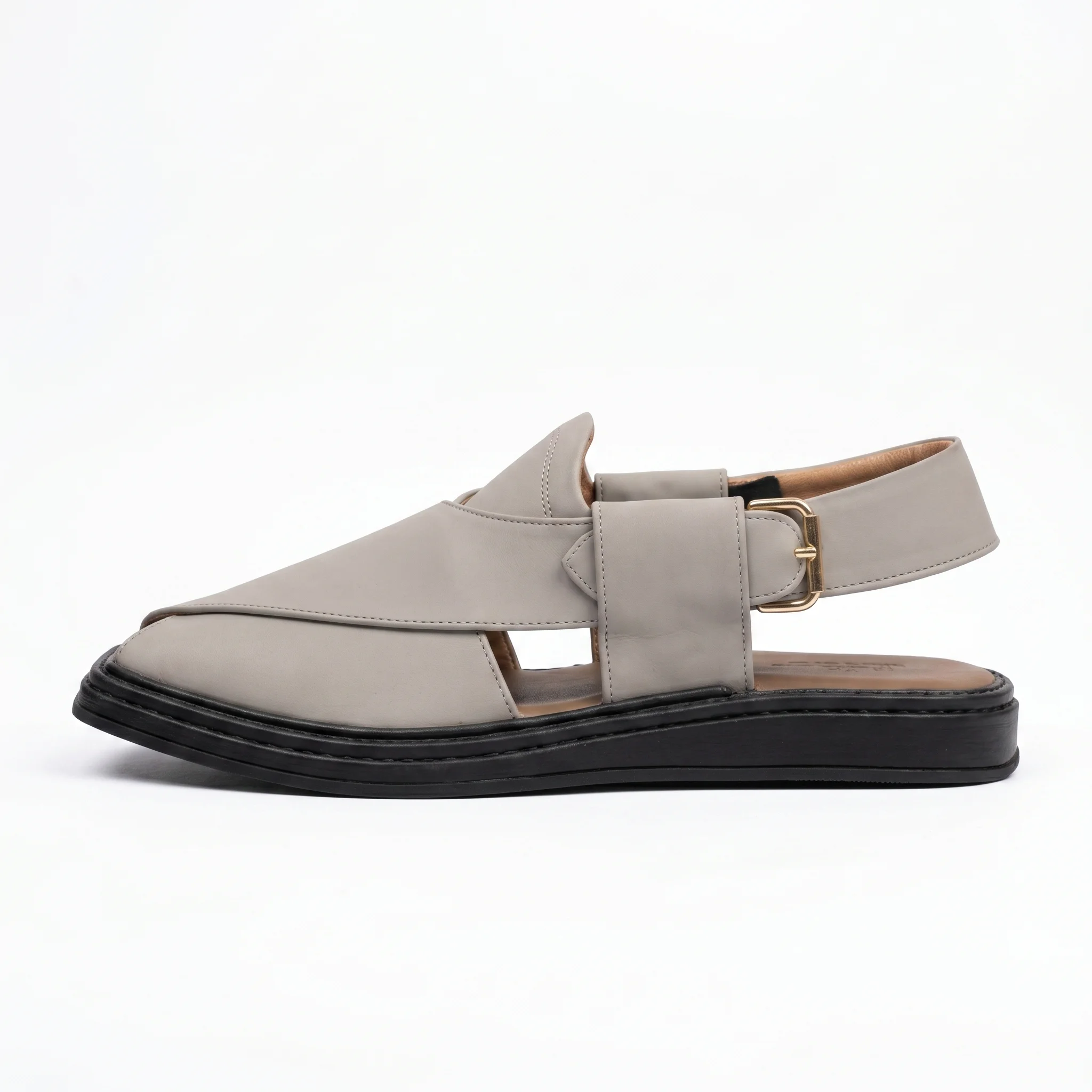 Peshawari Chappal KZPC0005-ASH WHITE - Image 3