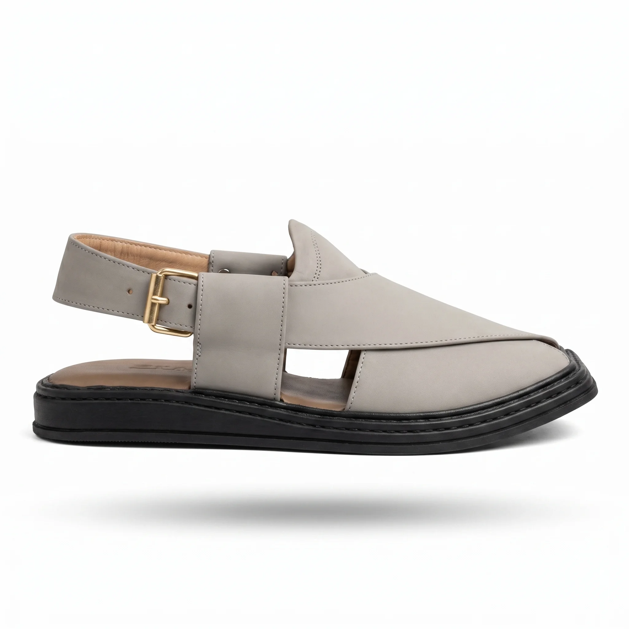 Peshawari Chappal KZPC0005-ASH WHITE - Image 4