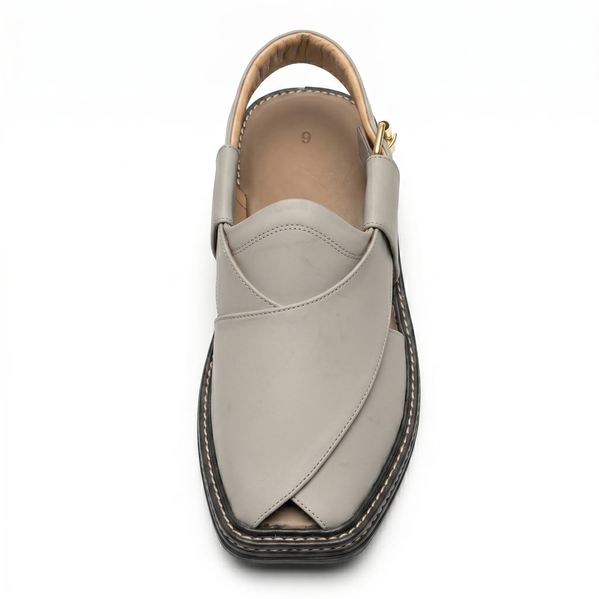 Peshawari Chappal KZPC0005-ASH WHITE - Image 5