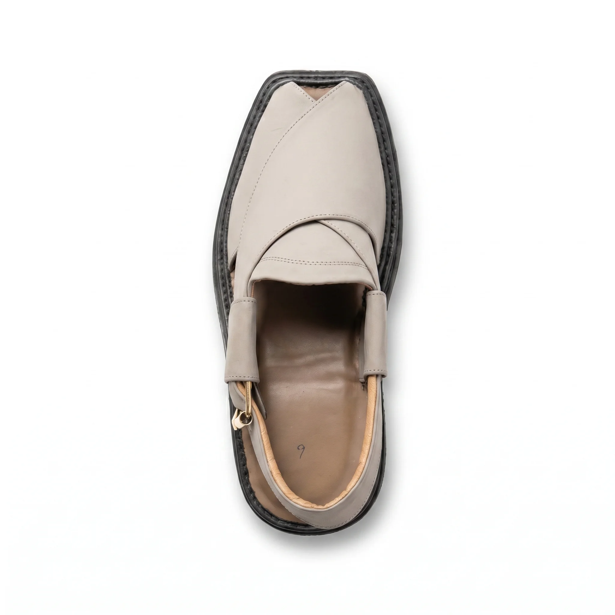 Peshawari Chappal KZPC0005-ASH WHITE - Image 6