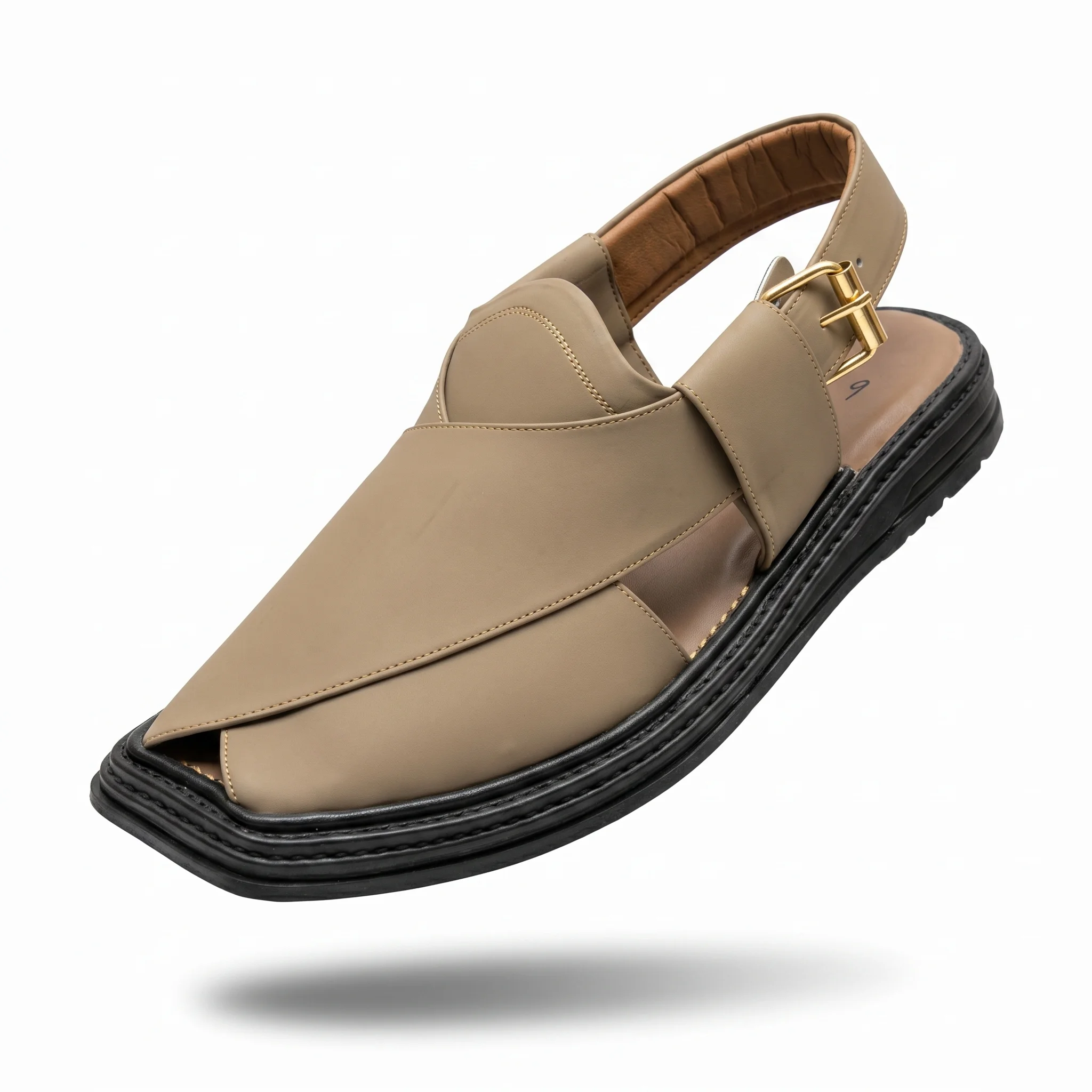 Peshawari Chappal KZPC0008-CAMEL - Image 3