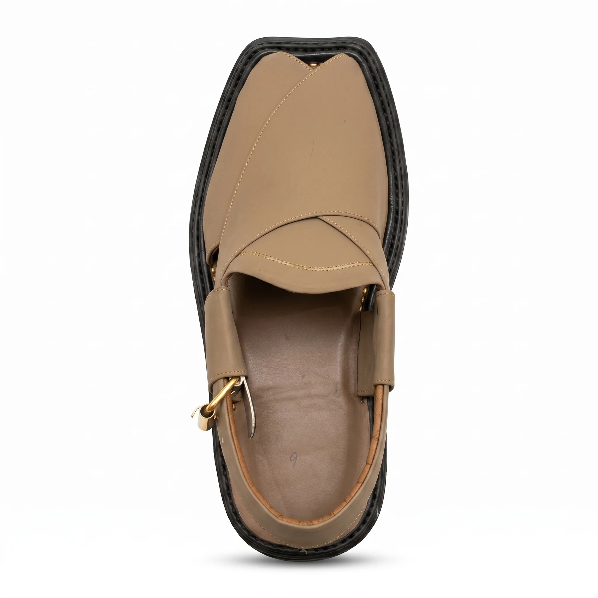 Peshawari Chappal KZPC0008-CAMEL - Image 9