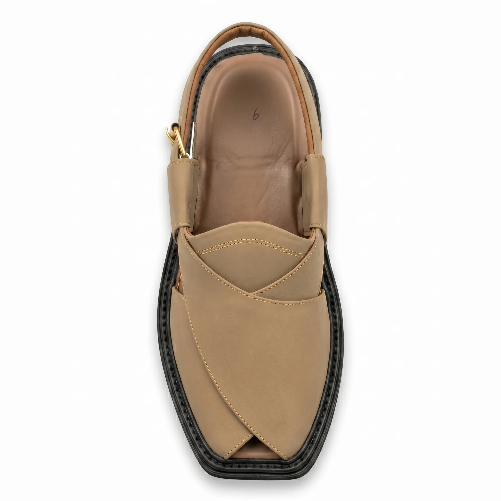 Peshawari Chappal KZPC0008-CAMEL - Image 8