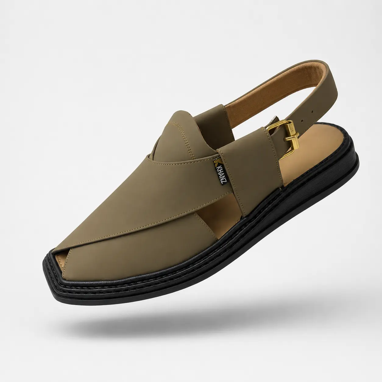 Peshawari Chappal KZPC0008-LIGHT BROWN - Image 3