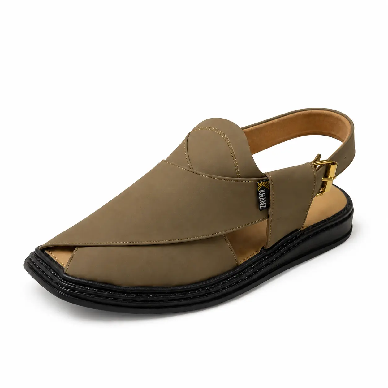 Peshawari Chappal KZPC0008-LIGHT BROWN - Image 4