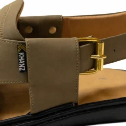 Alternative view of Peshawari Chappal KZPC0008-LIGHT BROWN