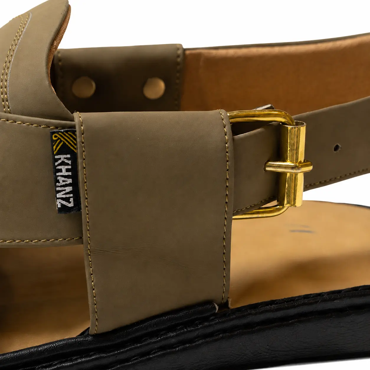 Peshawari Chappal KZPC0008-LIGHT BROWN - Image 2