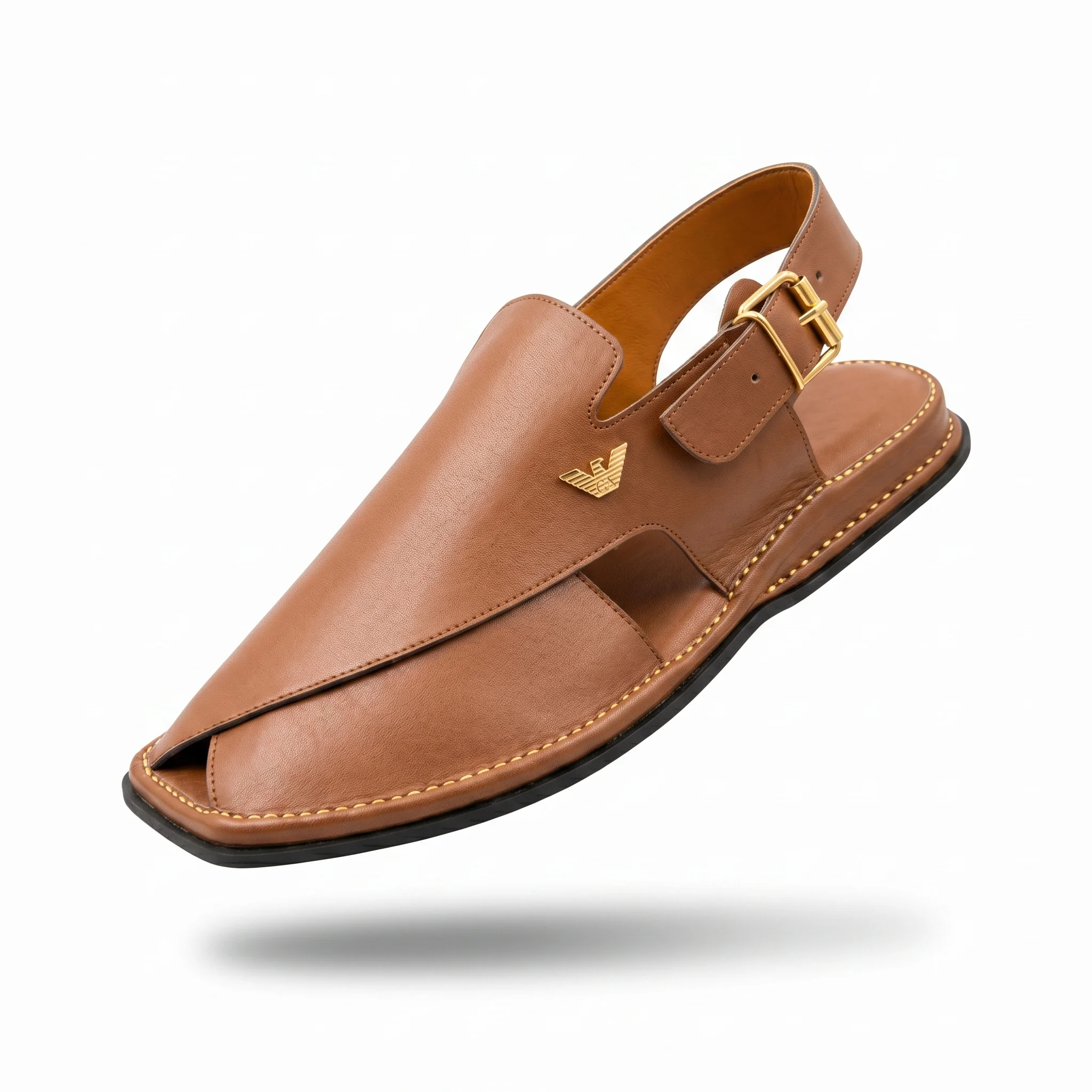 Peshawari Chappal KZPC0009-MUSTARD - Image 7
