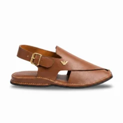 Alternative view of Peshawari Chappal KZPC0009-MUSTARD