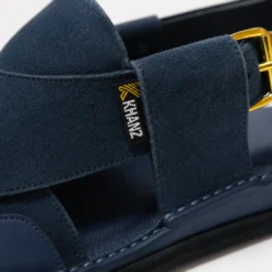 Alternative view of Peshawari Chappal KZPC0015-SUEDE BLUE