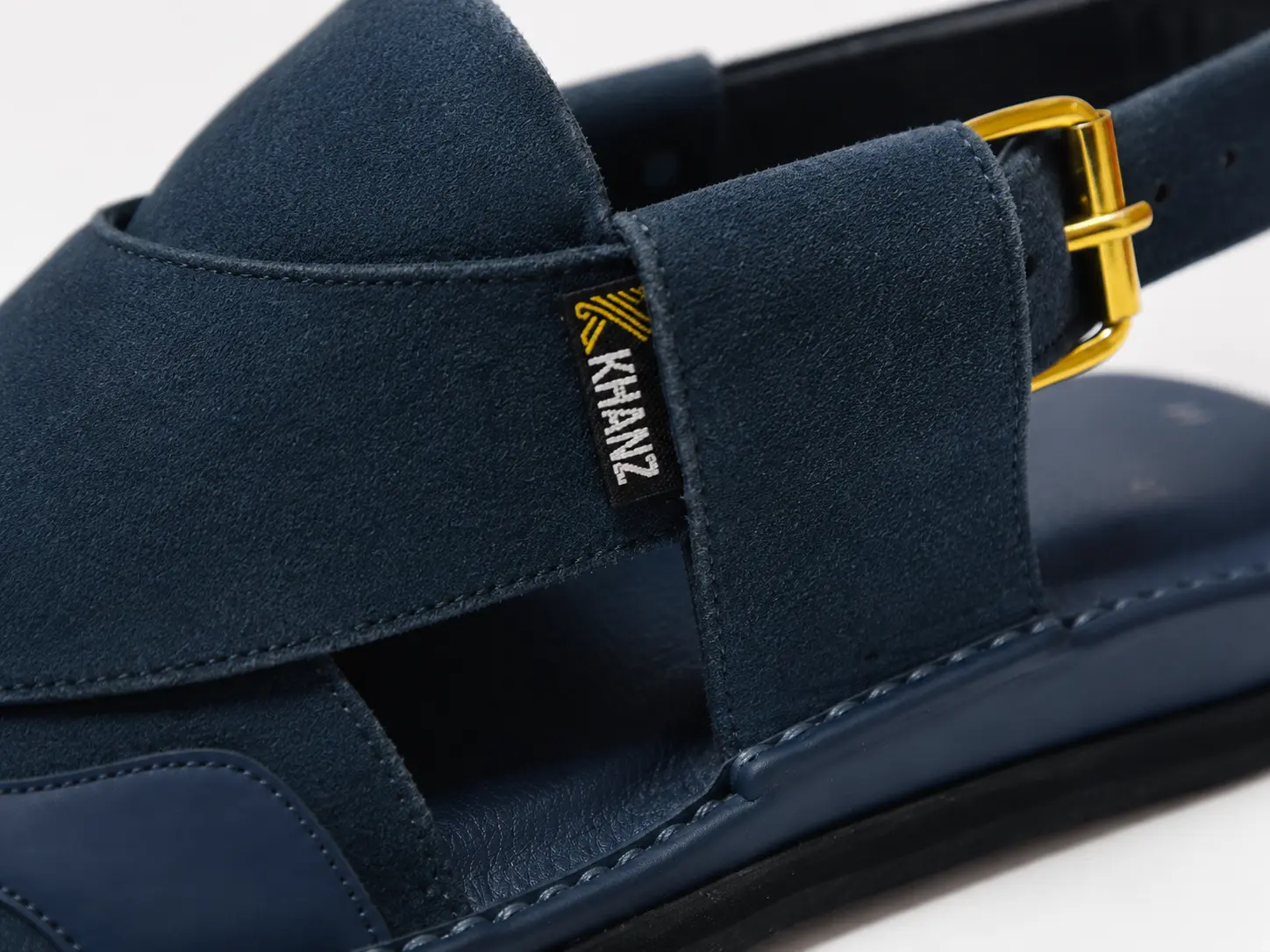Peshawari Chappal KZPC0015-SUEDE BLUE - Image 2