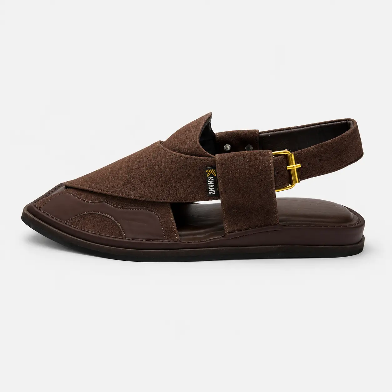 Peshawari Chappal KZPC0013-SUEDE BROWN - Image 2