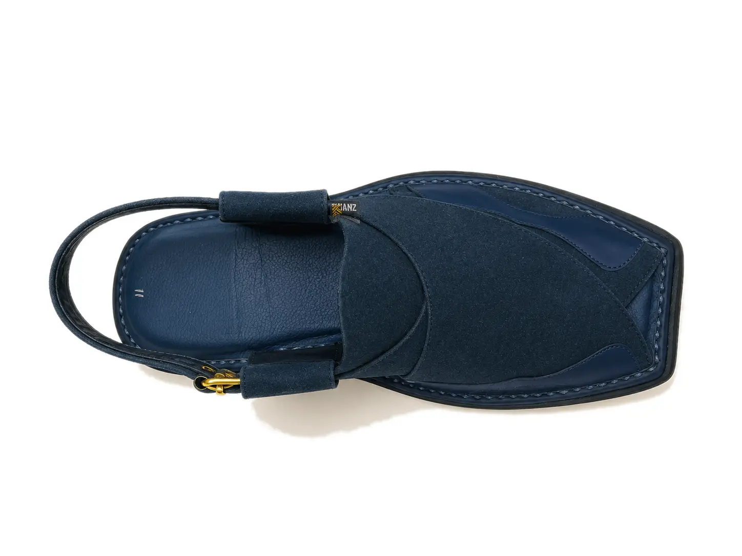 Peshawari Chappal KZPC0015-SUEDE BLUE - Image 6