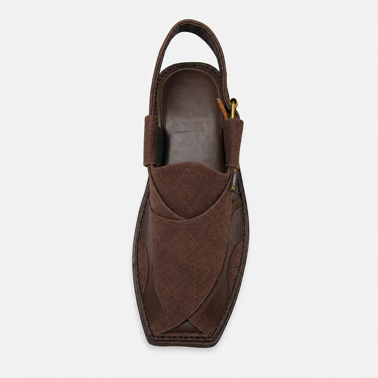 Peshawari Chappal KZPC0013-SUEDE BROWN - Image 7