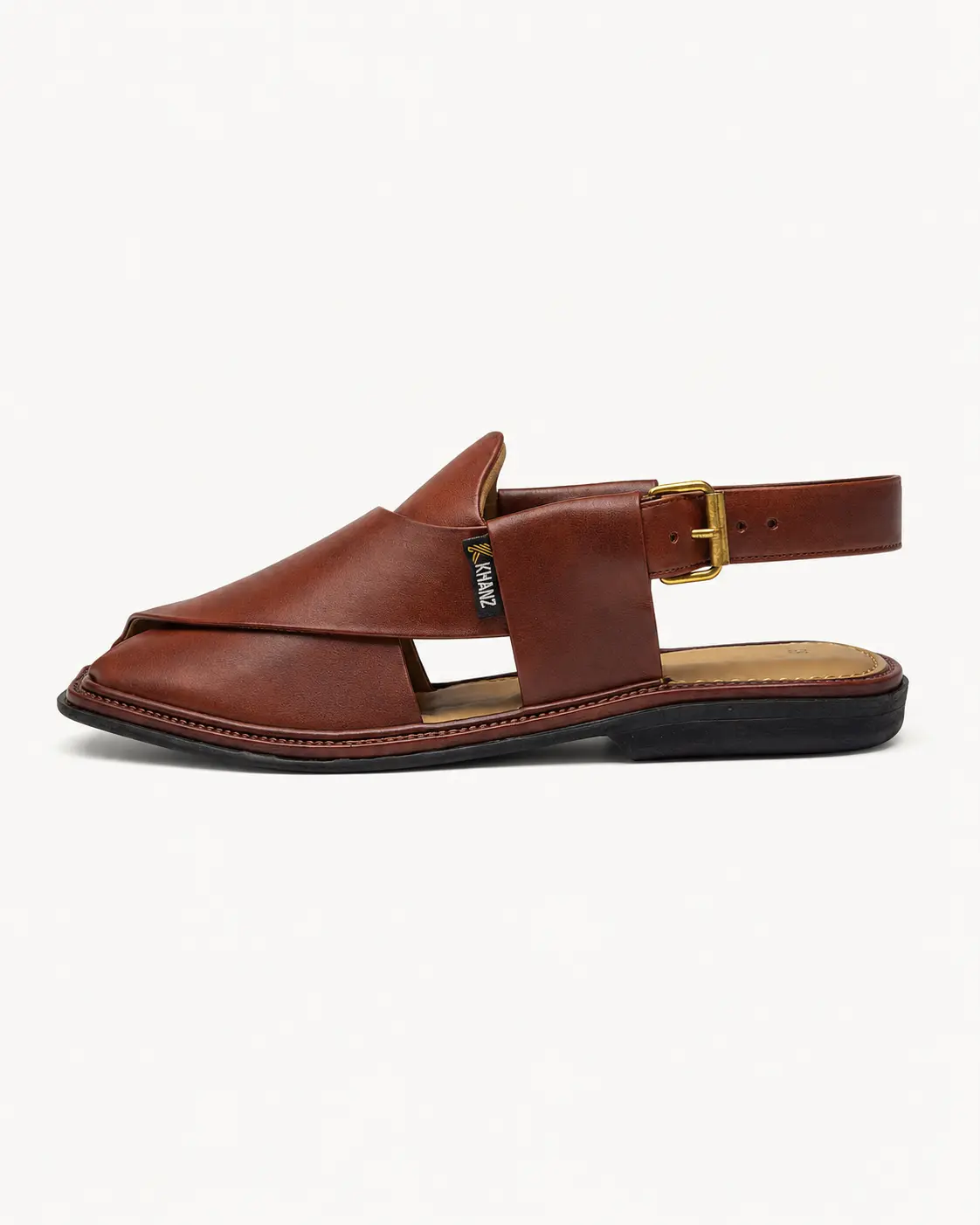 Peshawari Chappal KZPC0014-MUSTARD - Image 2