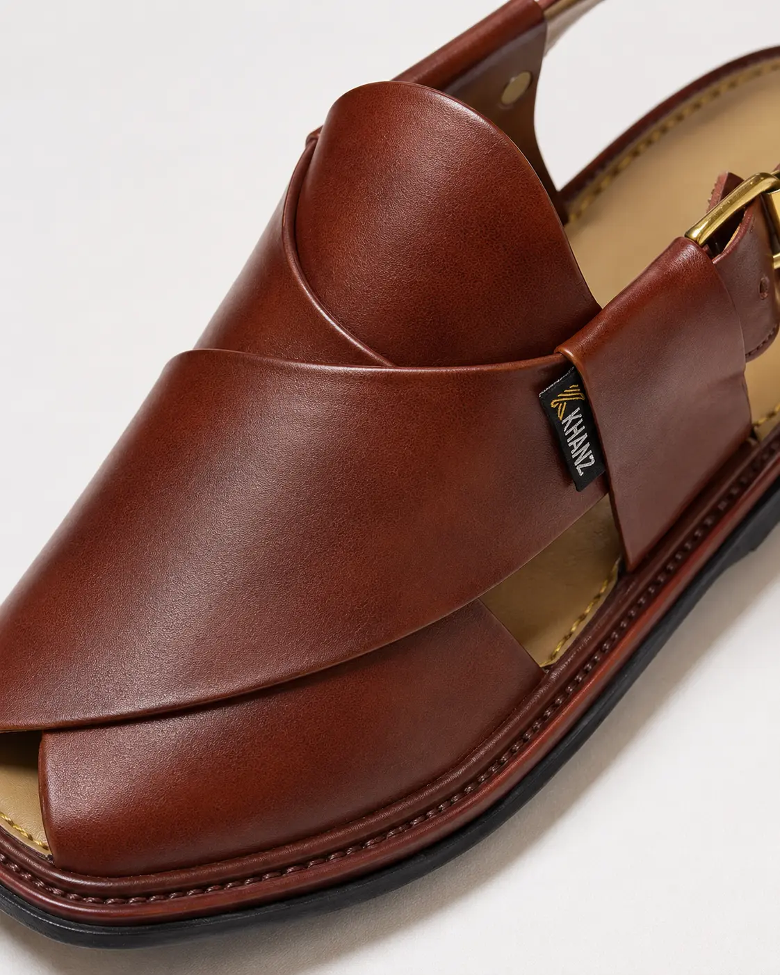 Peshawari Chappal KZPC0014-MUSTARD - Image 4