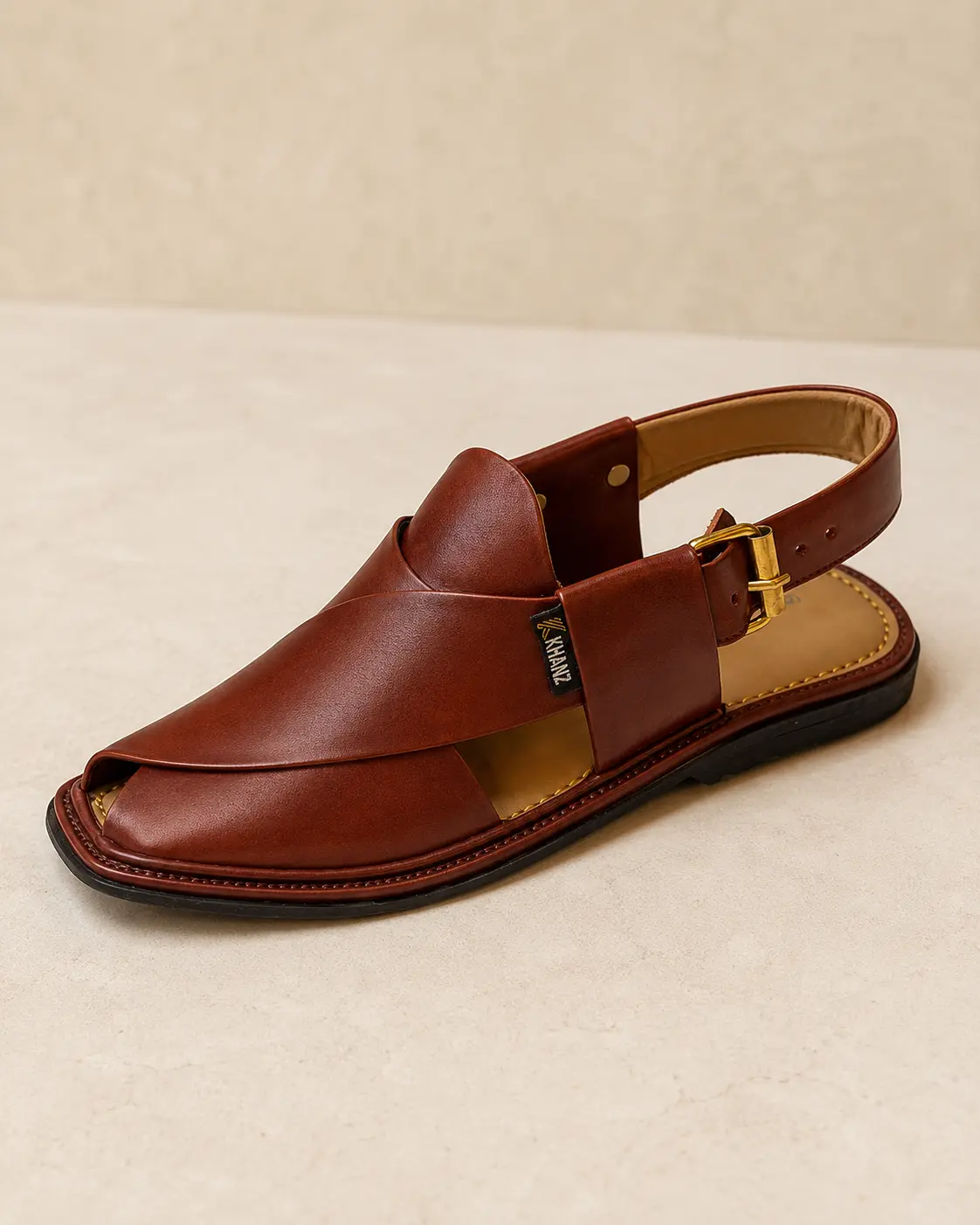 Peshawari Chappal KZPC0014-MUSTARD - Image 6