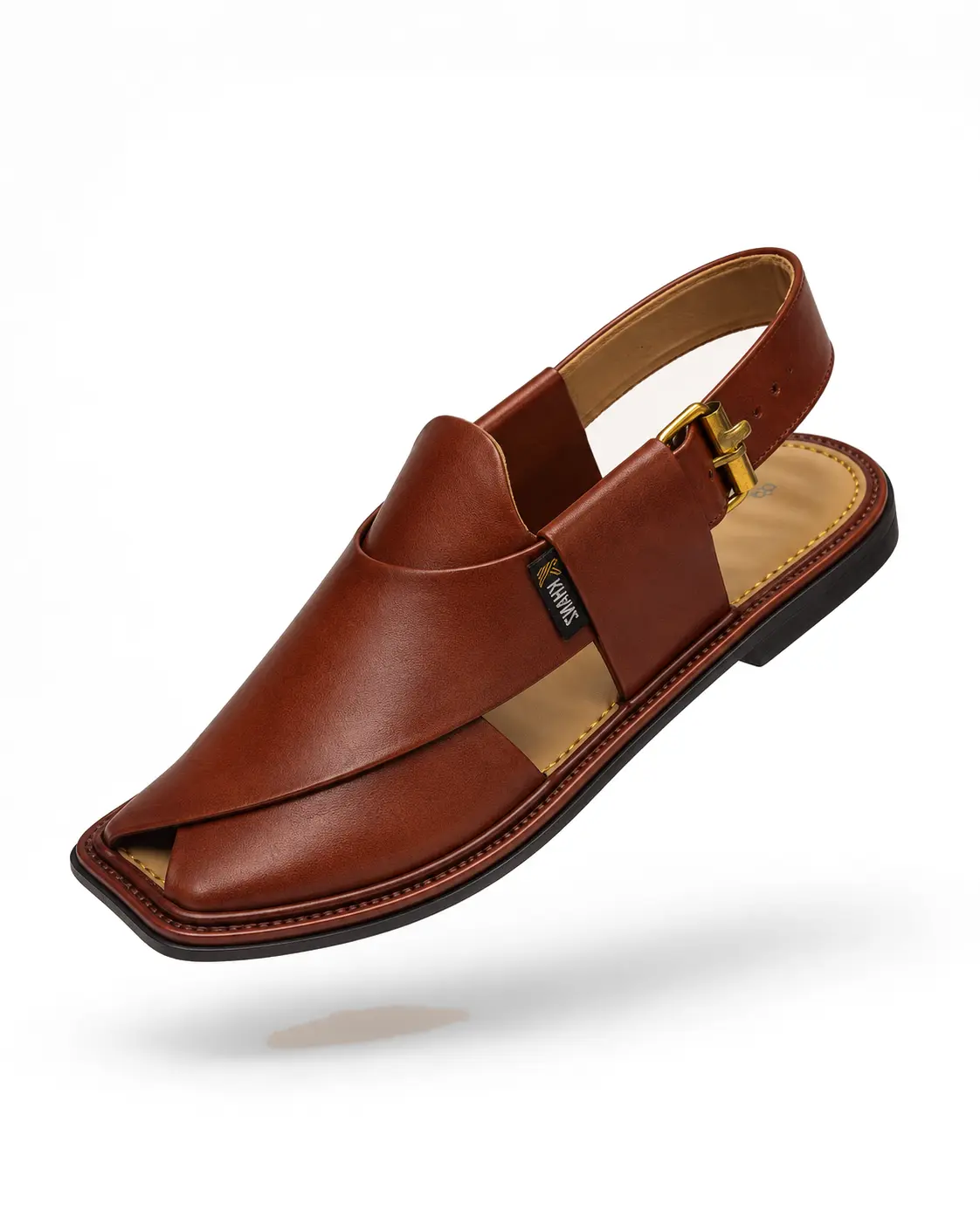 Peshawari Chappal KZPC0014-MUSTARD