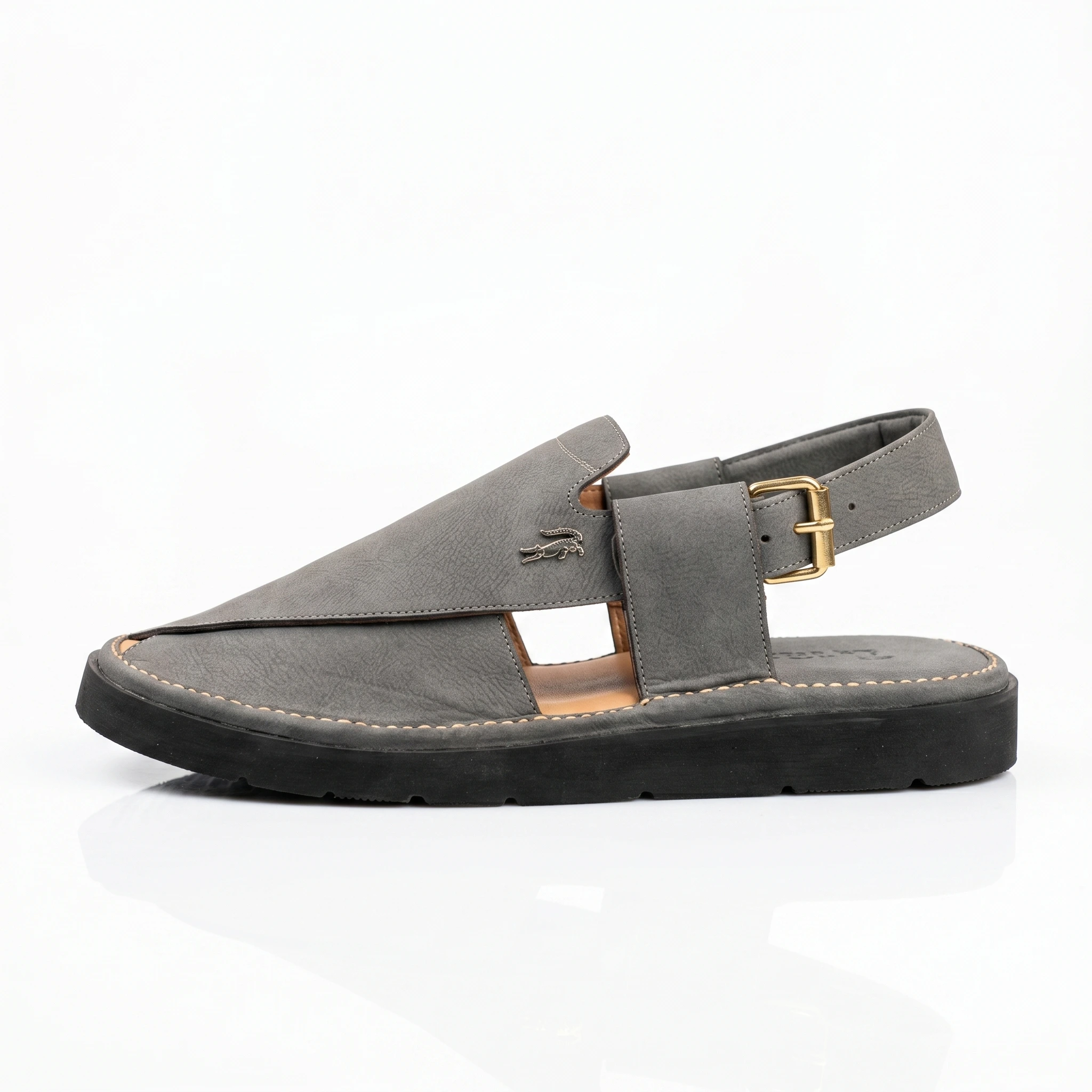 Peshawari Chappal KZPC0001-GREY - Image 2