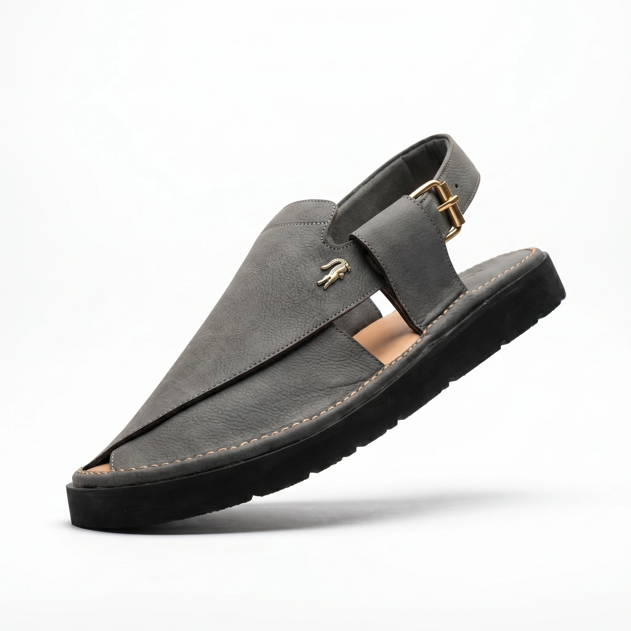 Peshawari Chappal KZPC0001-GREY - Image 7