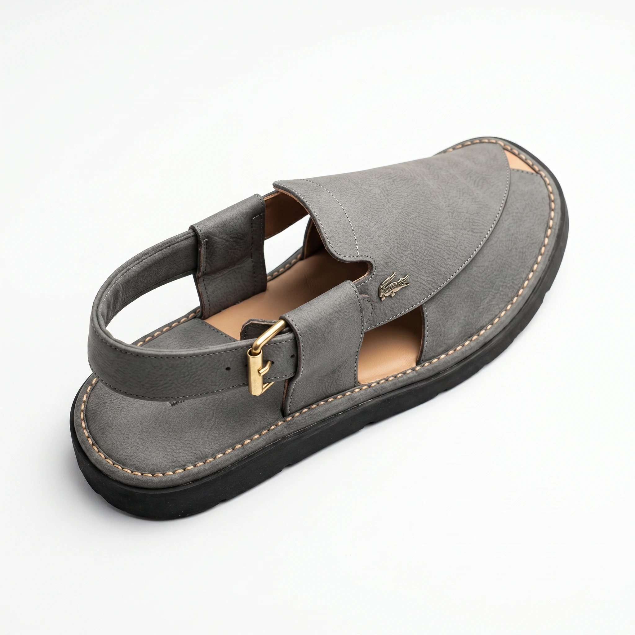 Peshawari Chappal KZPC0001-GREY - Image 3