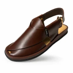 Peshawari Chappal KZPC0039-PLAIN BROWN