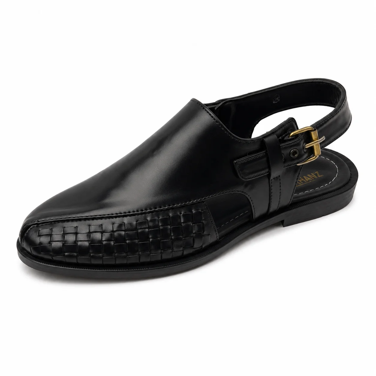 Peshawari Chappal KZPC0040–BOOT SHAPE BLACK - Image 4
