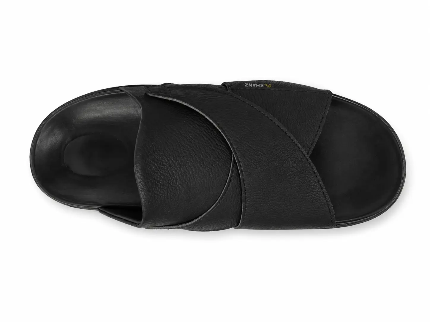 Handmade Leather Chappal KZC0033-X BLACK - Image 6