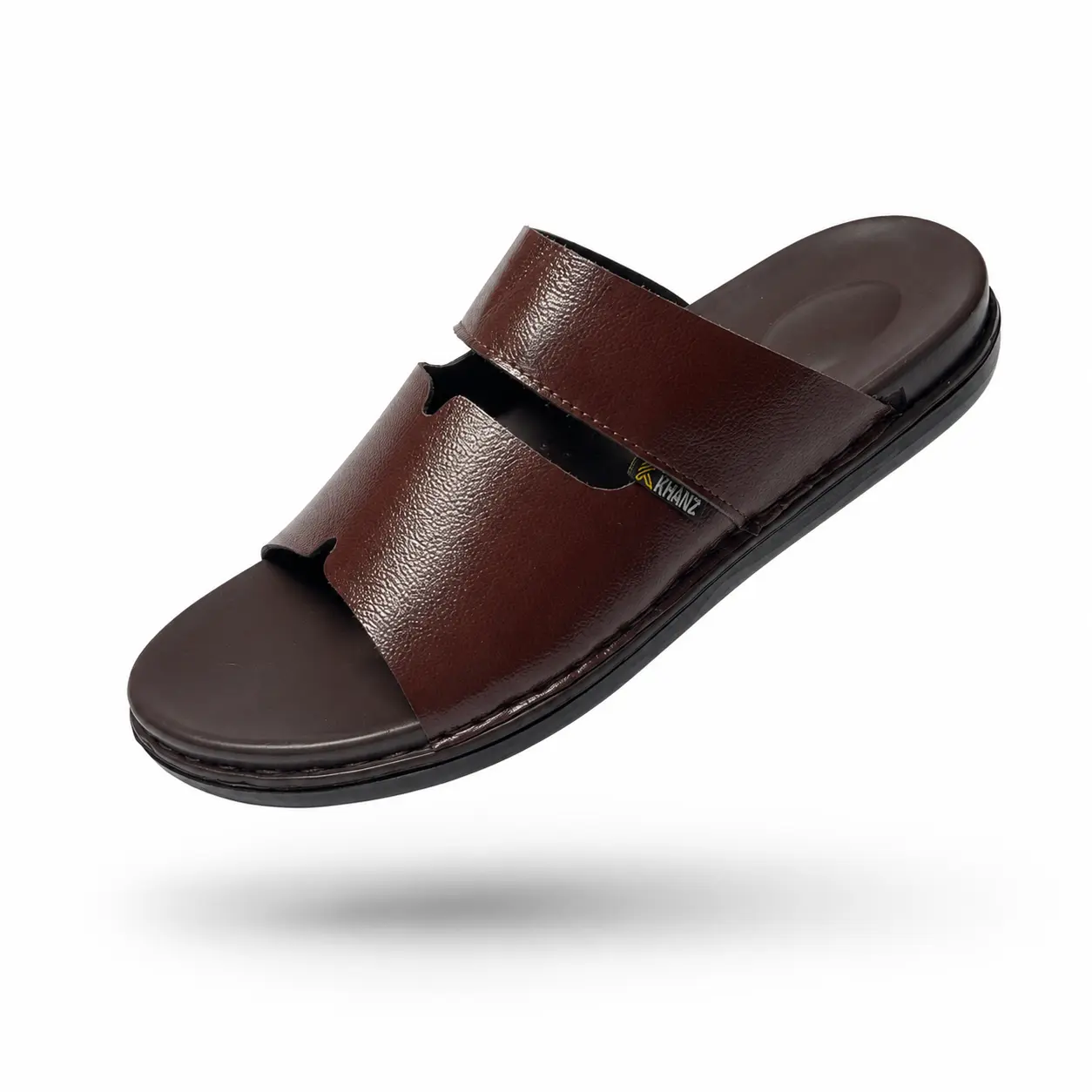 Handmade Leather Chappal KZC0035-PLAIN BROWN