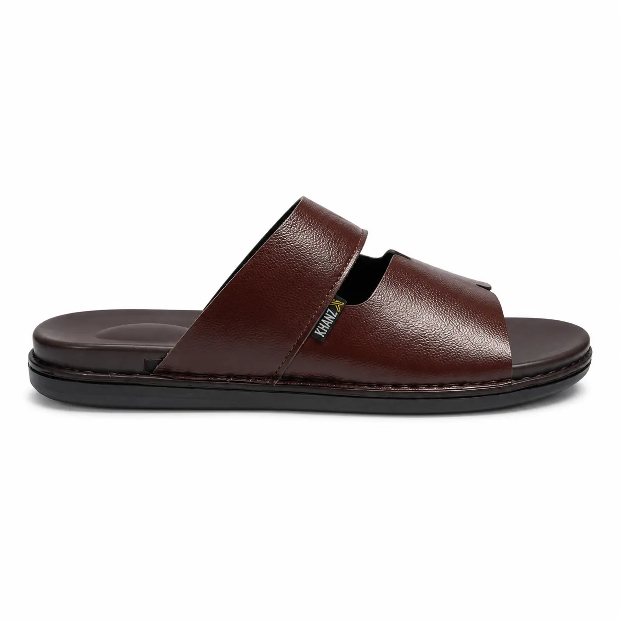 Handmade Leather Chappal KZC0035-PLAIN BROWN - Image 6