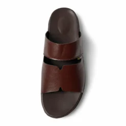 Alternative view of Handmade Leather Chappal KZC0035-PLAIN BROWN