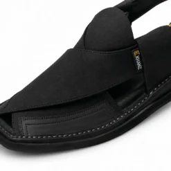 Alternative view of Peshawari Chappal KZPC0025-SUEDE BLACK